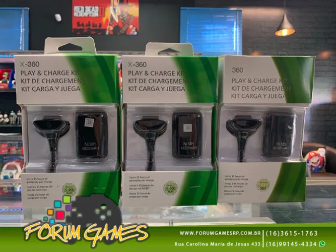 Bateria Recarregavel com o Cabo para Xbox 360