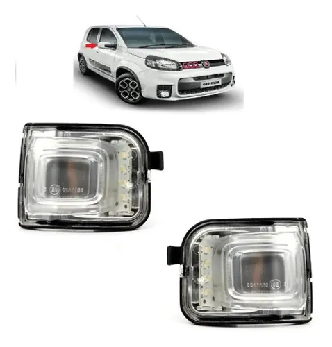 Par Pisca Seta Retrovisor fiat Uno 2015 2016 2017 2018