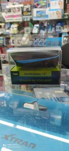 Lanterna farol de bicicleta com buzina Recarregável Usb - Atacado e Varejo