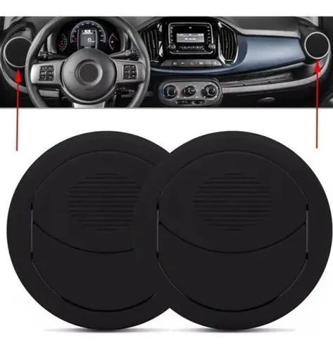 Par Difusor De Ar Novo Fiat Uno 2017 à 2019 - Preto
