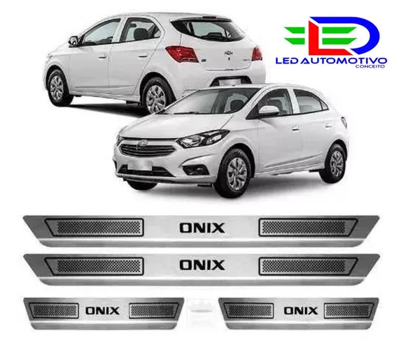 Soleira aço inox para Onix 4 Portas