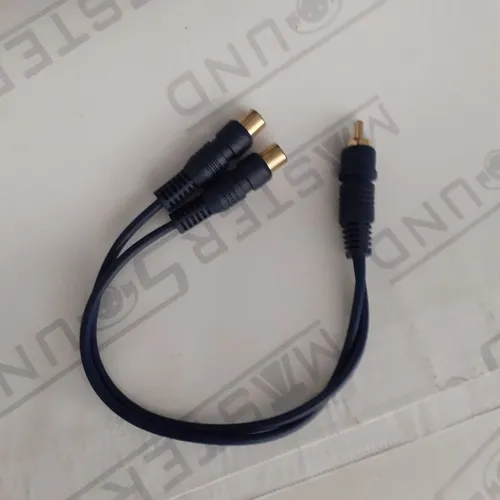 Cabo Y: 1 RCA macho X 2 rca femea. Novo.