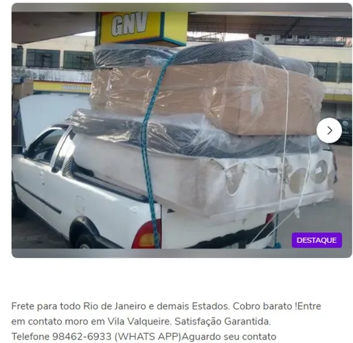 Frete Valqueire