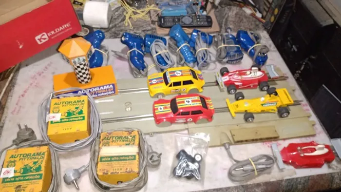 Antigo autorama Fittipaldi série alta rotação com vários upgrade