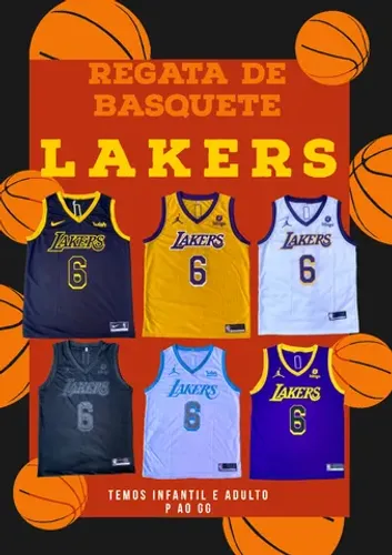 Regata Basquete Lakers