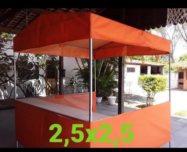 Barraca desmontável ou fixa 2,5x2,5