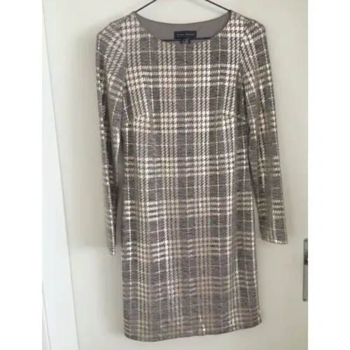 Vestido manga longa brilhoso importado 