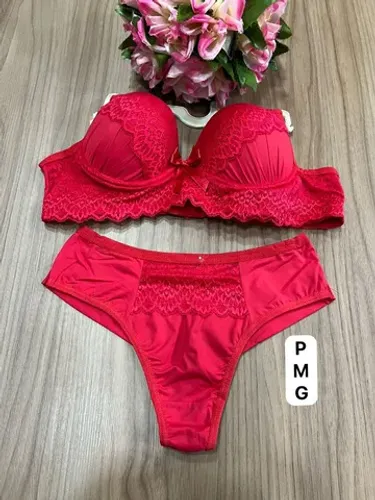 Conjunto lingerie p m g
