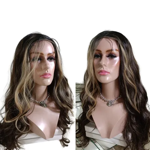 front lace peruca morena iluminada repartição livre