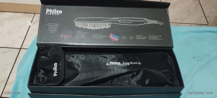 Escova elétrica alisadora marca Philco Premium 