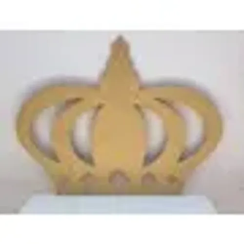 Decoração Para Festas / Coroa Grande MDF Crú 