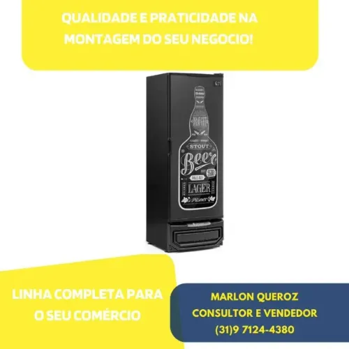 Cervejeira Porta Cega Gelopar Adesivada 220v