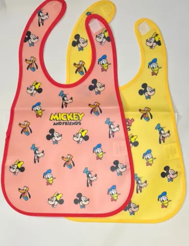 Babadores Infantil Disney Mickey e Seus Amigos