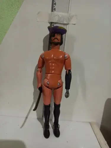 PIRATA CAPITÃO GANCHO BONECO PACO TOYS ANOS 70.
