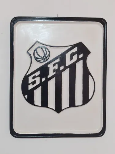 Quadro Decorativo- Escudo do Santos