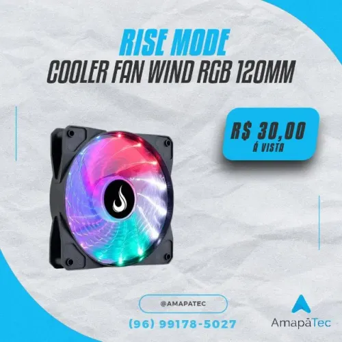 Cooler FAN Rise Mode Wind Rainbow 120mm