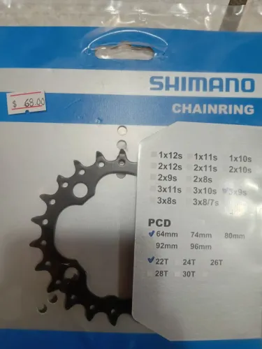 Coroa shimano fcm660 slx 22 dentes