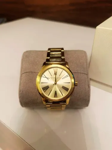 Relógio Michael Kors MK3490 Hartman Orig Anal Gold
