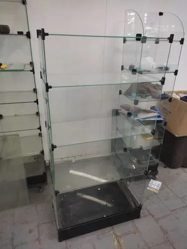 Estante de vidro para escritório