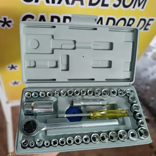 Jogo de Soquetes com Catraca - Kit Completo em Maleta