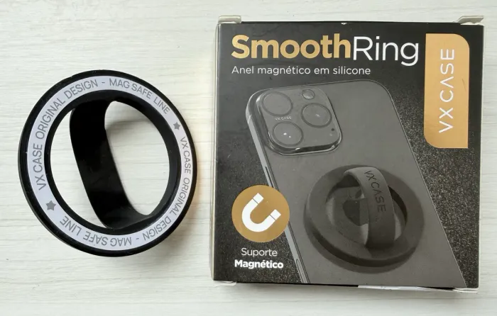 Suporte magnético de dedo em silicone para celular 