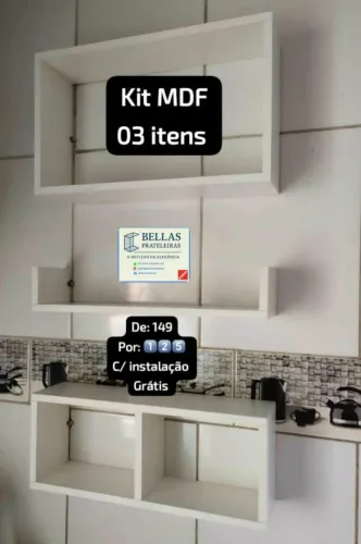 Kit MDF multiuso funcional 