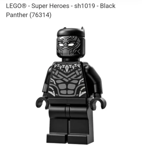 Lego Marvel Minifigura Pantera Negra 76314