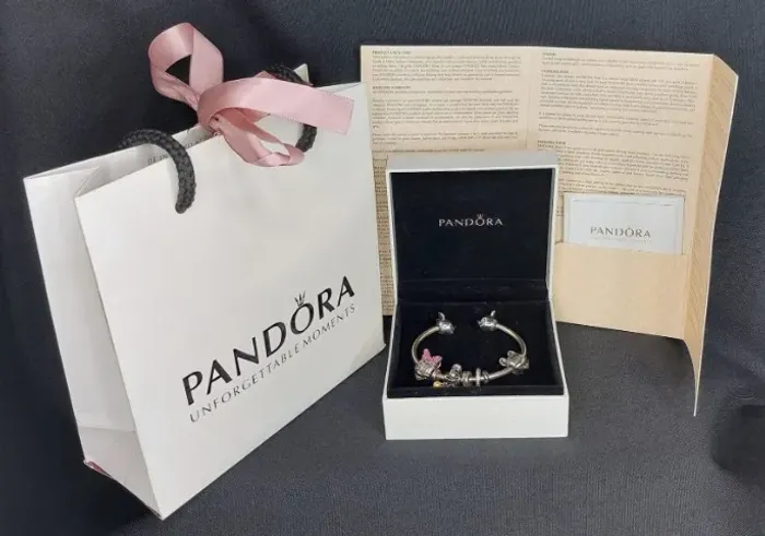 Bracelete Clip Charm Pandora Original Disney Mickey Minie
