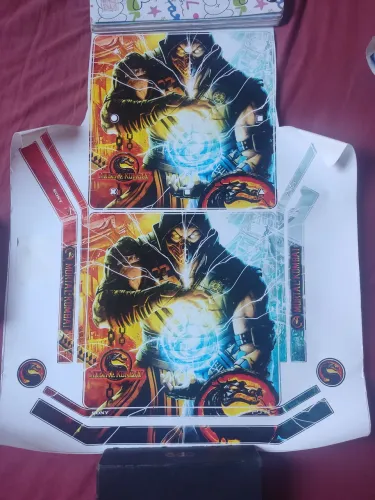 Adesivo pra PS4 Slim Mortal Kombat