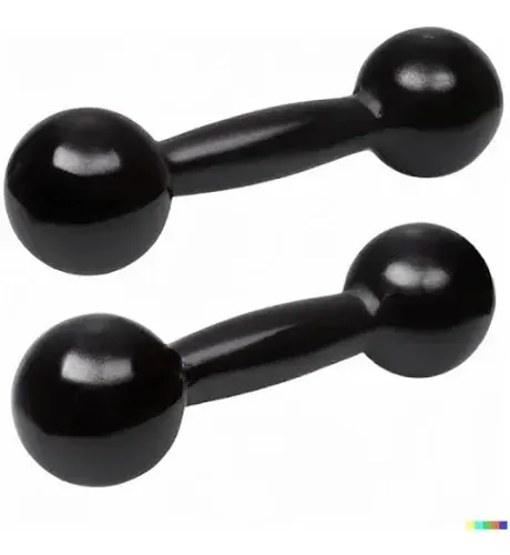 Halter par Emborrachado-peso Para Musculação 1kg 