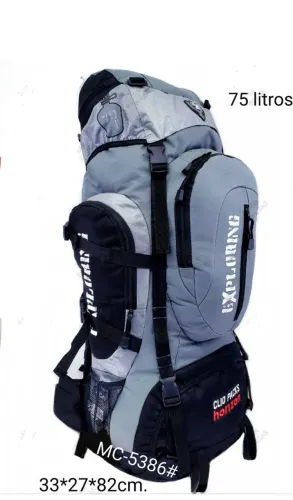 Mochila cargueira camping trilha 75 ltrs
