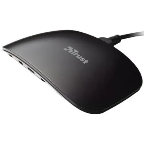 Hub USB 2.0 Curve - 4 portas - Trust - Preto - 17524