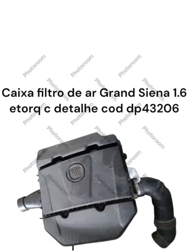 Caixa de filtro de ar Grand Siena 1.6 etorq c detalhe cod dp43206