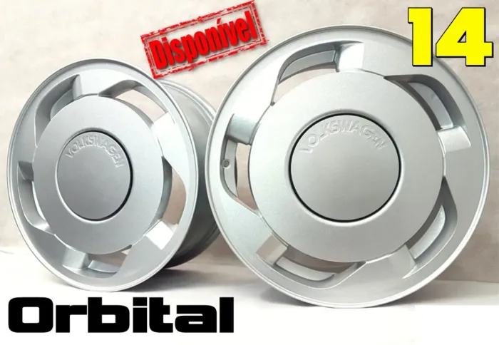 Roda Aro 14 Orbital Prata - Volkswagen