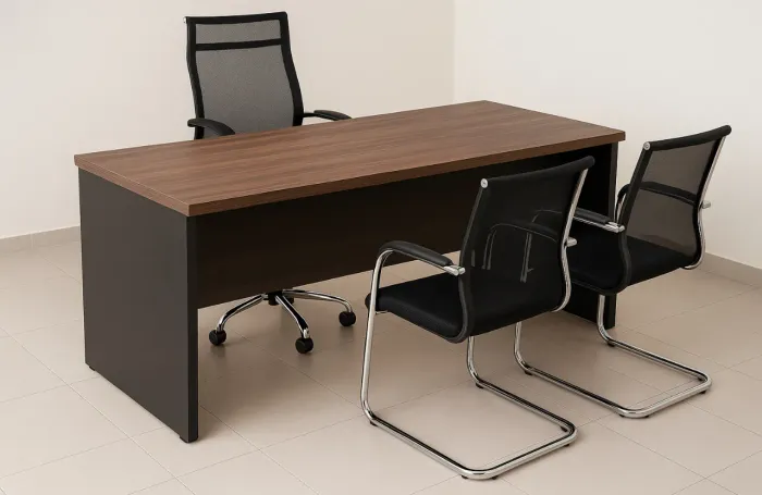 KIT Mesa de Escritório COM CADEIRAS - LOJA IKONMIXOFFICE
