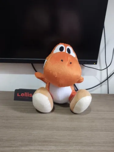 Super Mario World 2 - Pelúcia Yoshi Laranja