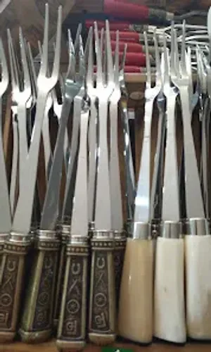 Garfo longo inox p/ churrasco 
