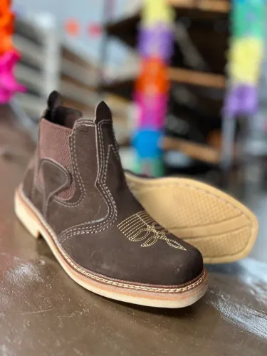 Botina Unissex - Couro