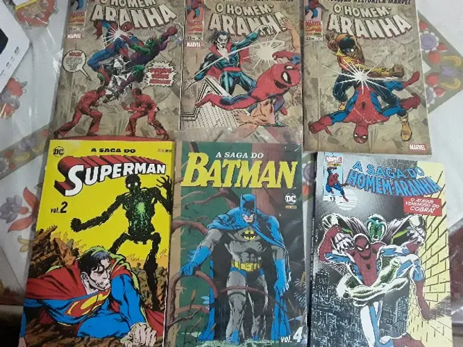 Coleçoes marvel e DC