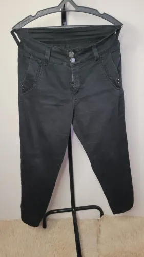 Calça jeans feminina preta - Tamanho 40