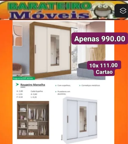 Roupeiro solteiro mashela