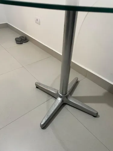 Mesa de Vidro redonda