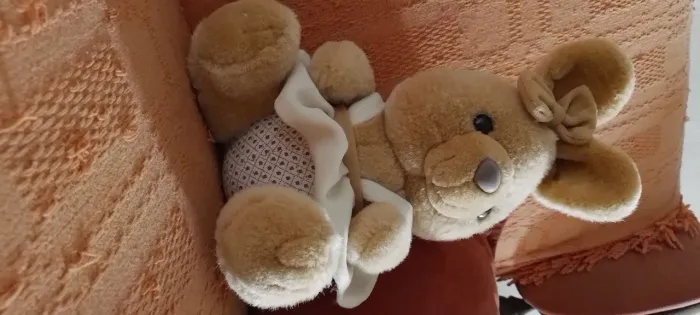 Pelúcia de coelhinha fofa para meninas