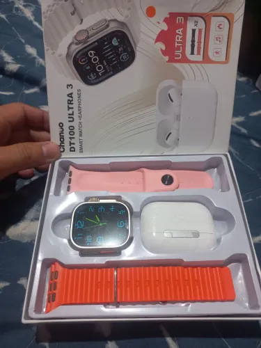 Vendo smart watch com duas pulseiras + fone de ouvido