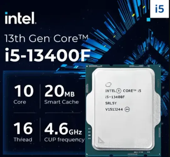 Processador Intel i5 13400F 13ª Geração 10 Núcleos 4.6GHz LGA1700