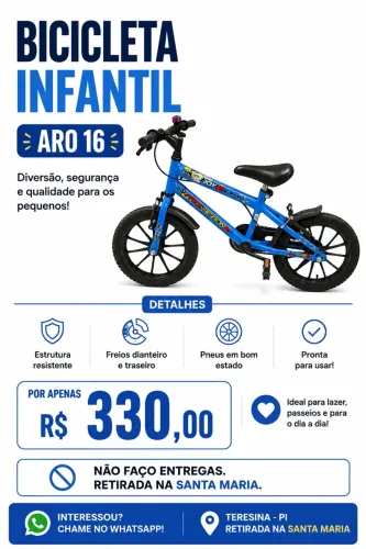 Bicicleta Infantil Aro 16