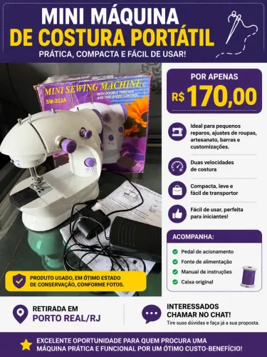 Máquina de Costura Mini (Portátil)