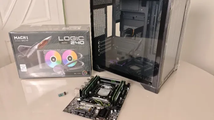 Kit com Intel Xeon E5-2666v3 + 32gb de ram + placa mãe X99 + Water cooler 240mm + gabinete