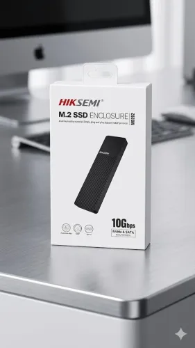 Adaptador de SSD M.2 Hiksemi MD202, 10Gbps, NVMe/SATA, USB 3.2 Tipo-C, HS-HUB-MD202