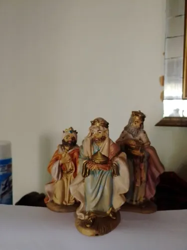 Estatuetas Resina três reis magos